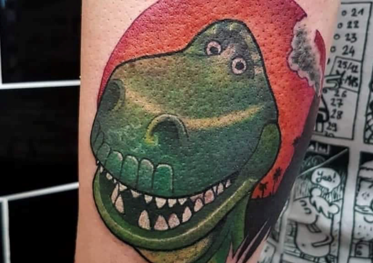 Womans Frog Tattoo Gets Mistaken For Mike From Monsters Inc Inspires 5  Other People To Share Their Frequently Misinterpreted Tattoos As Well   Bored Panda