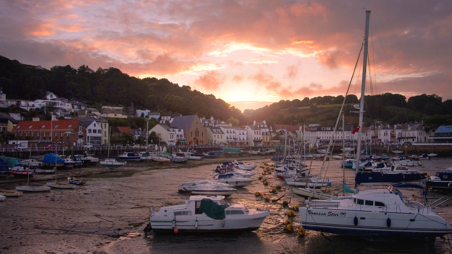 St Aubin at Sunset