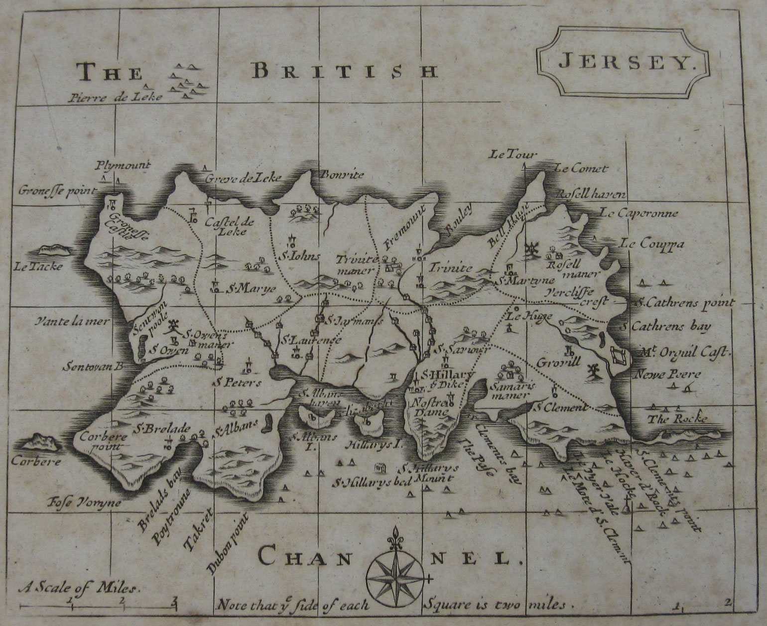 Jersey Map, 1797